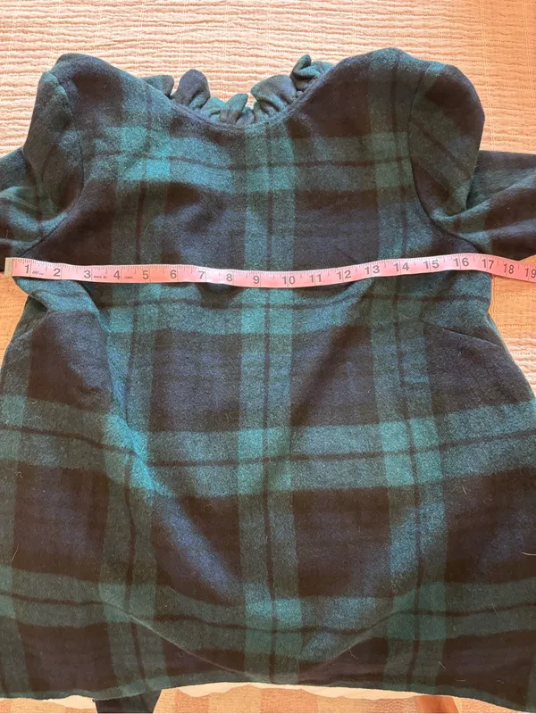 Tuckernuck Blackwatch Plaid Faye Tie Blouse Size Small - Image 14