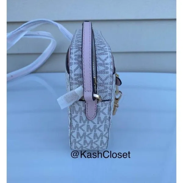 Michael Kors Powder Blush Jet Set Large Chain Crossbody Purse - Image 5