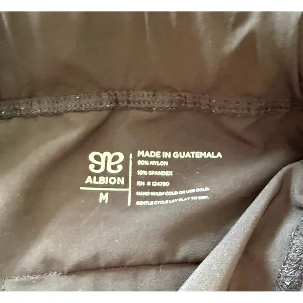 Albion Fit Jetsetters Black Joggers Gold Ankle Zip Pants‎ Womens Medium - Image 6