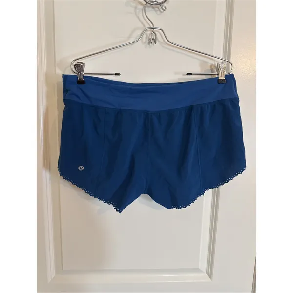 Lululemon Fast As Light Short Blue Size 10 - Image 3