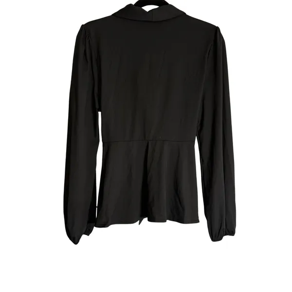 HALARA Black Wrap Blouse - Image 3