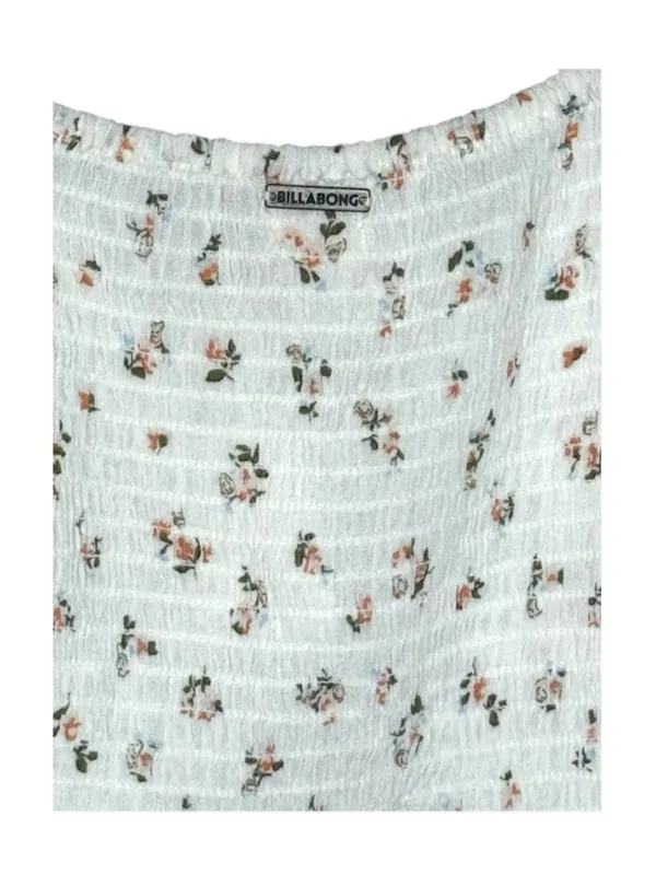 new Billabong ⚘ Love Somebody Cropped Bustier Top ⚘ Crisp White Floral ⚘ Small - Image 10