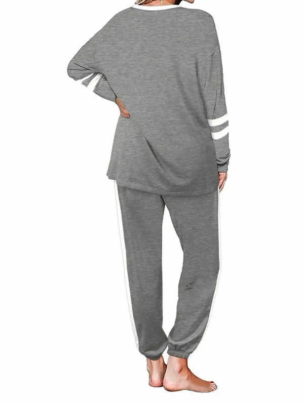 Shine Up Women’s 2XL Gray 2 Pc Lounge Set Pullover Jogger Tracksuit NWT - Image 3