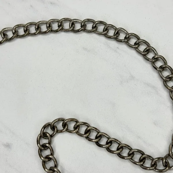 Chico's Beaded Medallion Silver Chain Belt OS ✨ - Image 10