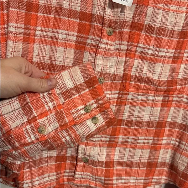 American Eagle Flannel Plaid Button-Up Shirt NWT - Image 7