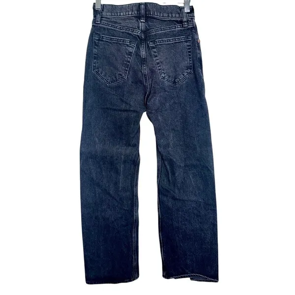 NEW Abercrombie & Fitch 90s Relaxed Jean High Rise Black Denim Jeans Size 24 00 - Image 2