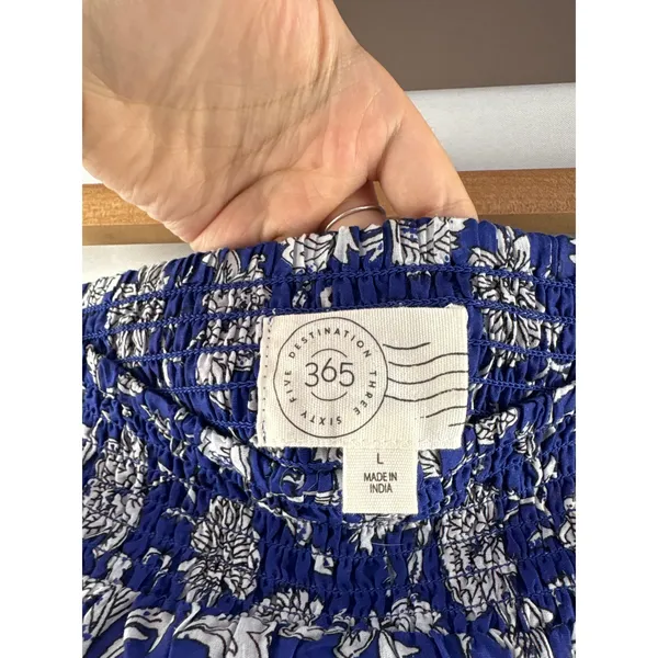 Women’s Destination 365 Large Royal Blue Paisley Maxi Skirt - Image 5