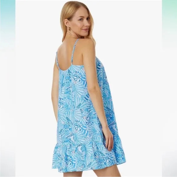 Lilly Pulitzer Jaydan Linen Dress in By The Seashore Amalfi Blue - Image 3