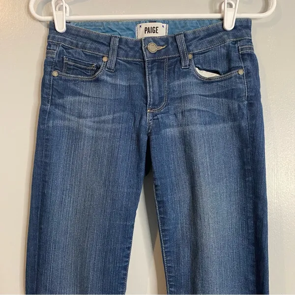 Paige Skyline Bootcut Dark Wash Jeans in Size 24 - Image 5