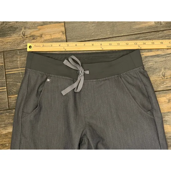 FIGS Zamora Technical Collection XS Heather Gray Jogger‎ Scrub Pants Loose Fit - Image 7