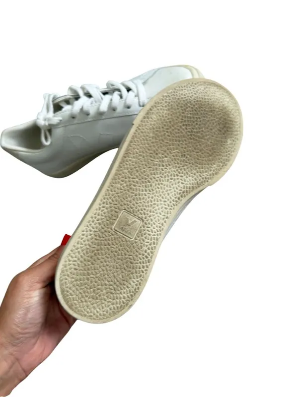 VEJA Women's Esplar White Leather Trainers Sneakers size 8 - Image 6
