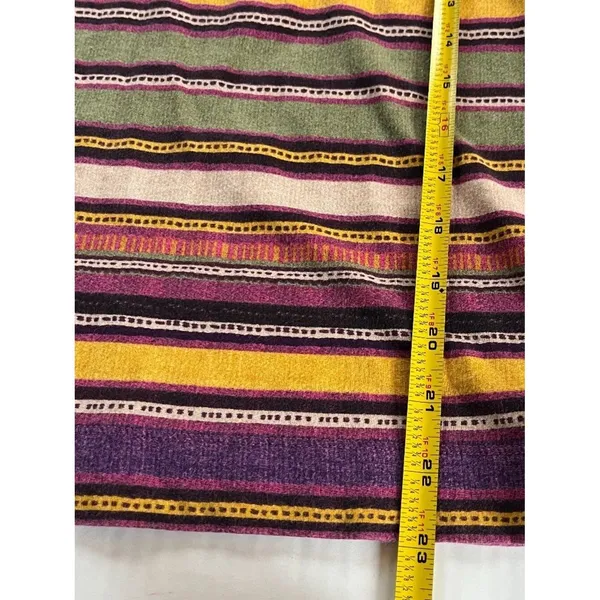 Ralph Lauren Sz M Pullover Striped Cotton Blouse Top Short Sleeves T-Shirt - Image 6