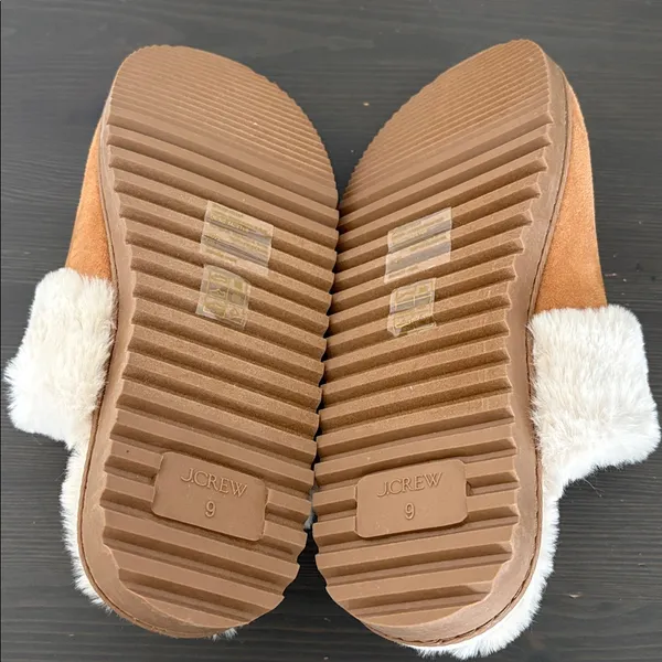 Sueded scuff slippers‎ Slip On in Desert Khaki Size 9 - Image 7