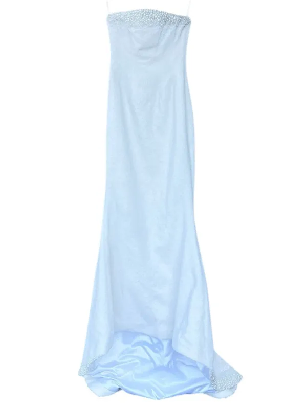 Clio Peppiatt Olympia Strapless Embellished Tulle Gown Ivory S Wedding Bridal - Image 4
