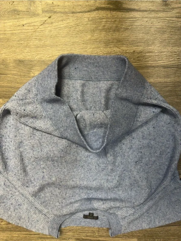 J.Crew Heather Blue Merino Wool Alpaca Blend Sweater Size M - Image 7
