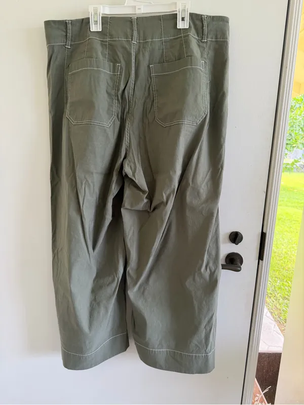 Maeve Anthropologie Colette Crop Wide-Leg Pants - Image 3
