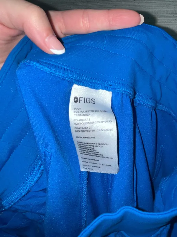 FIGS Scrubs Set Blue Jogger - Image 3