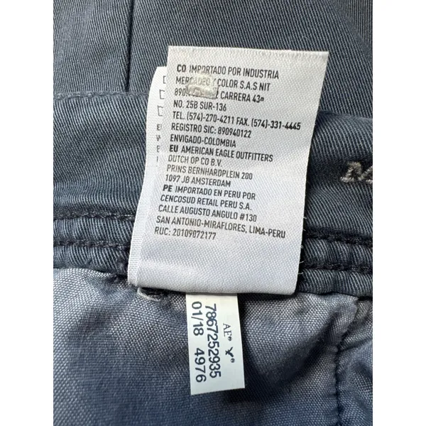 American Eagle Outfitters Super Stretch MIDI Shorts Womens‎ Size 10 Blue - Image 6
