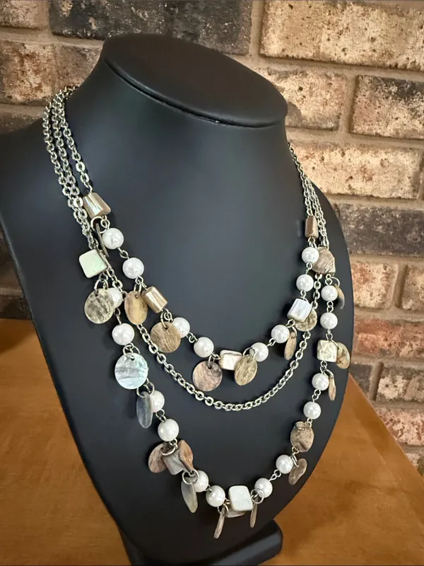 Premier Designs Coastal 3 Tier Layer  Necklace - Image 3