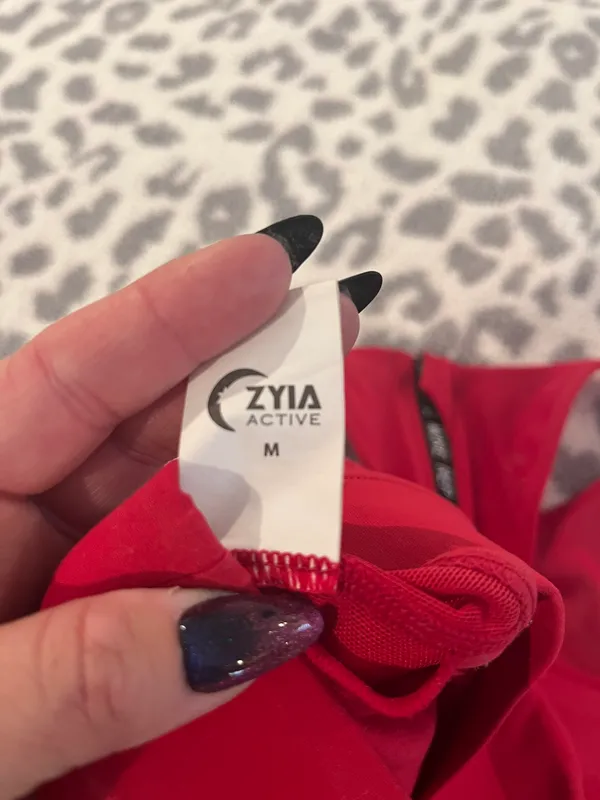 Zyia Red  Sports Bra - Image 3