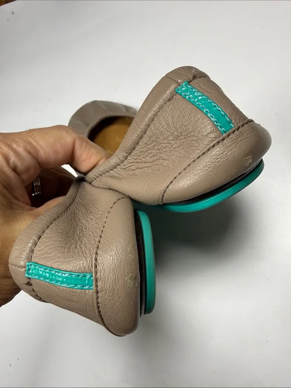 TIEKS Classic Leather Ballet Flats in Taupe S-596 Sz 10 - Image 5