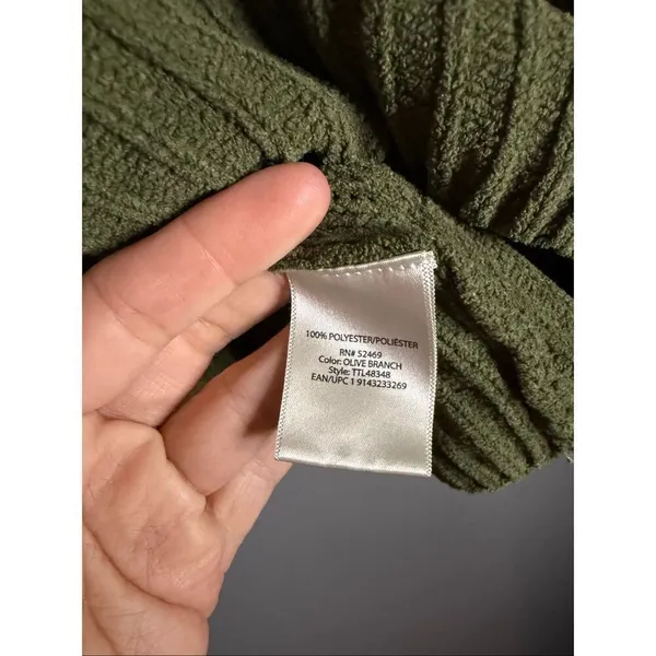 Time and Tru Women's Mixed Stitch Crewneck Green Sweater Size Small - Image 5