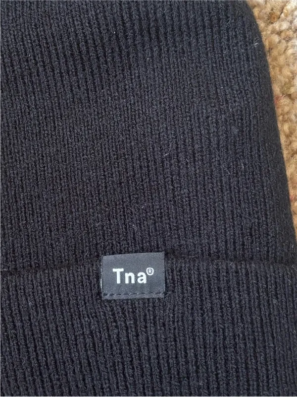Tna Black Pom Beanie Hat - Image 2