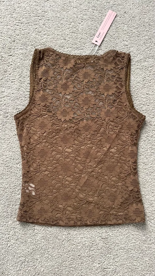 Amazon Qinsen Women’s Lace Trim Square Neck Tank - Image 2