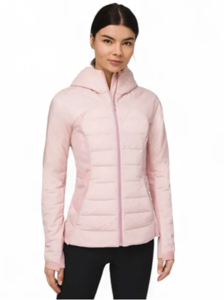 Lululemon Down For It All Jacket Porcelain Pink Lightweight Puffy Coat Size 8 - Image 2