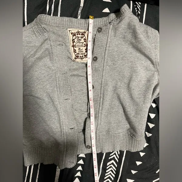 Sweatshirt Button Up Cardigan Crewneck Vintage Old Navy Women’s Sz XL GUC - Image 8