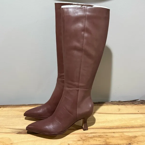 Dolce Vita Auggie‎ SOFT Leather Boots Size 8 Brown - Image 6