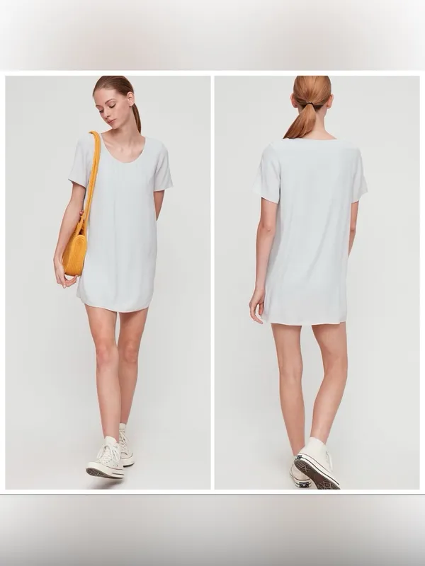 Aritzia Wilfred Free Teigen T-Shirt Dress – Blue Stone – S - Image 6