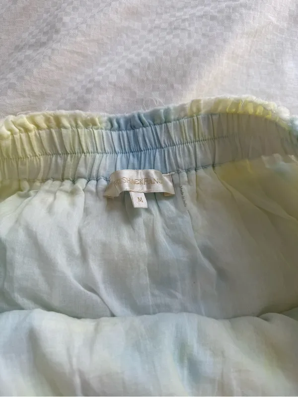 LoveShackFancy Ruffle Mini Skirt Preppy in Lily Pond - Image 2