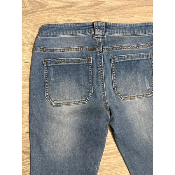 Mudd‎ Juniors Jeans Size 3 Medium Wash Flare Leg Denim Front Patch Pockets - Image 8