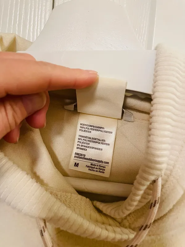 Avalanche Women’s Alpine Diamond Quilted Fleece Hoodie Cream Ivory size Medium - Image 10