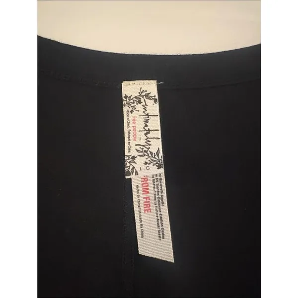 Intimately Free People Black Long Sleeve Scoop Neck Bodysuit - Image 2