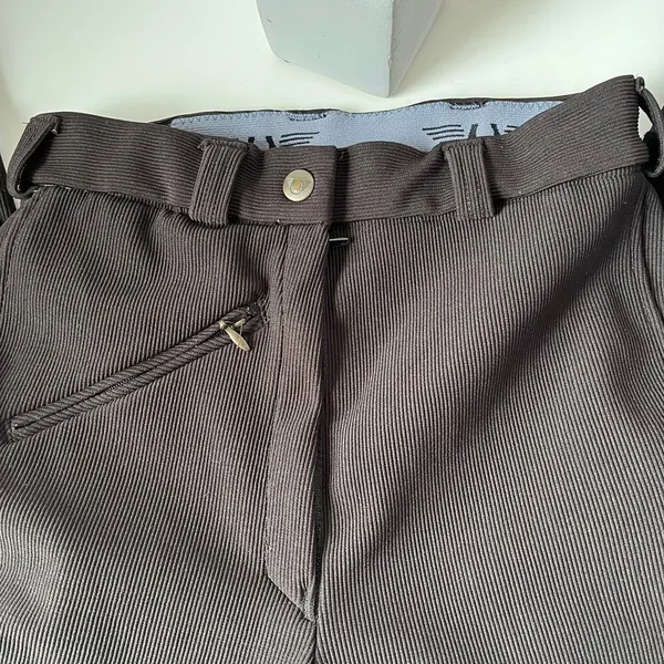 Tuffrider Equestrian Riding Womens Pants Sz 28 Breeches Ribbed Knee Patch Horse - Image 5