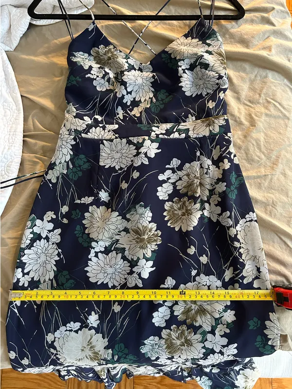 Two Sisters Navy Floral Maxi Dress - Image 9