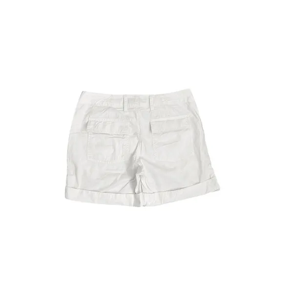 Lauren Ralph Lauren Cuffed White Linen Blend Chino Shorts Size 2 - Image 2