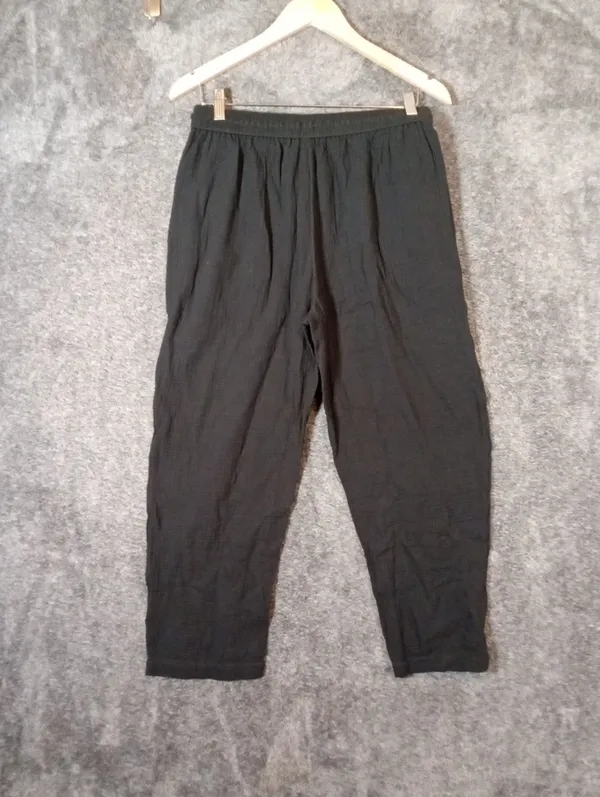 J. Crew Seaside Pants In Soft Gauze Ankle Cotton Pull On Coastal Lagenlook S - Image 6