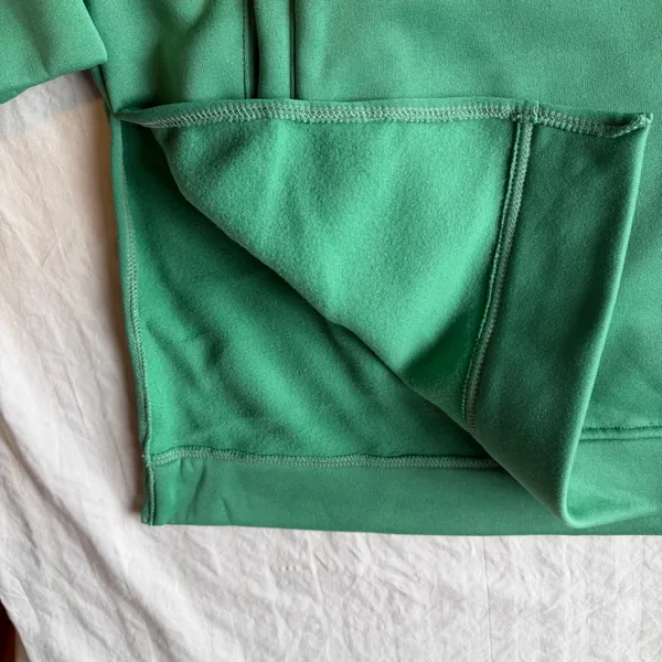 Women's Oversized Hoodie Dress with Split Sides Green Size XL #260215 - Image 3