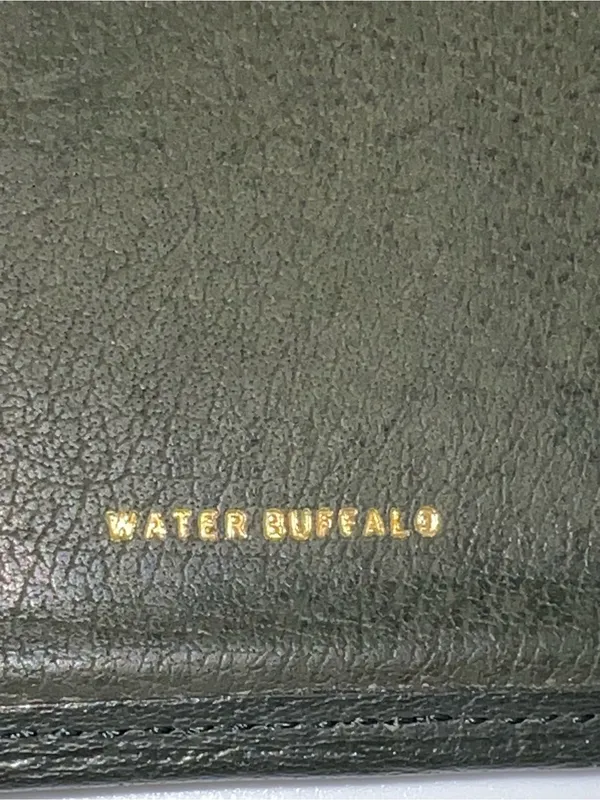 Rolfs Dark Green Long Water Buffalo Skin Leather Wallet 7” X 3.75” - Image 5