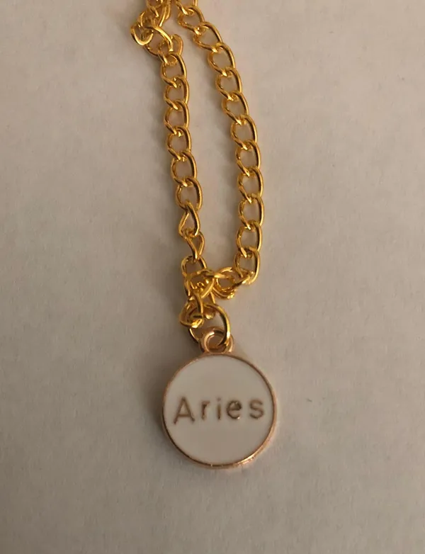 Aries Zodiac Sign Pendant Necklace - Image 3
