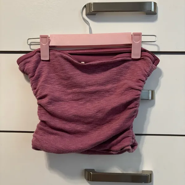 Free People Ruched Pink Tube Top - Image 5