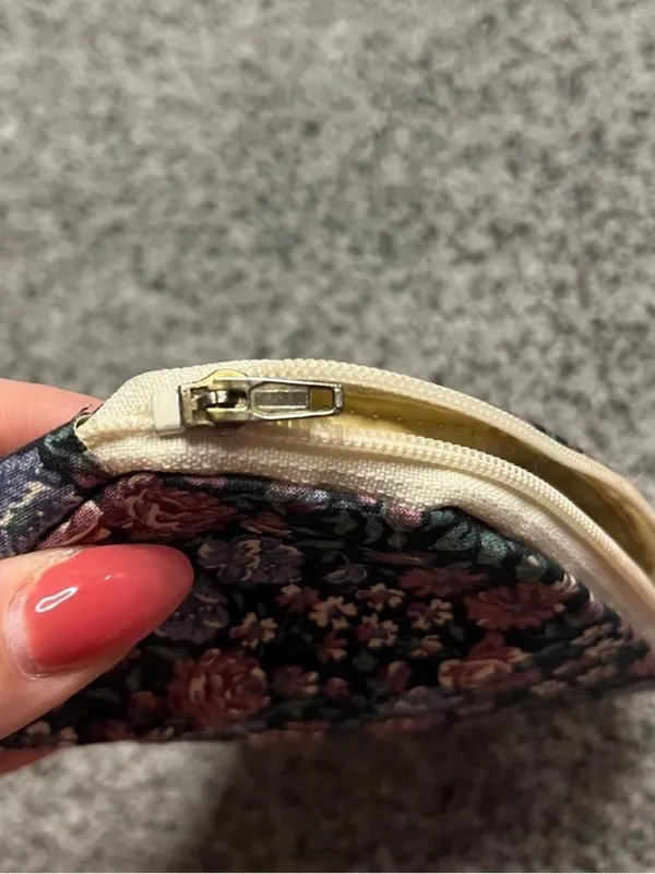Mini vintage makeup bag Black - Image 8