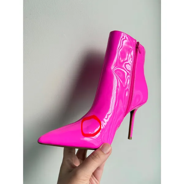INC International Concepts Boots Size 7‎ Pink Pointed Toe Stiletto Heels - Image 3