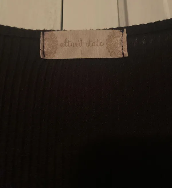 Altard State Plain Black Short Sleeve Jumpsuit - Image 3