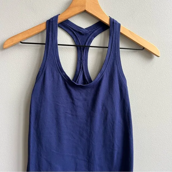 Lululemon Cool Racerback Tank Top Hero Blue Navy Size 6 - Image 4