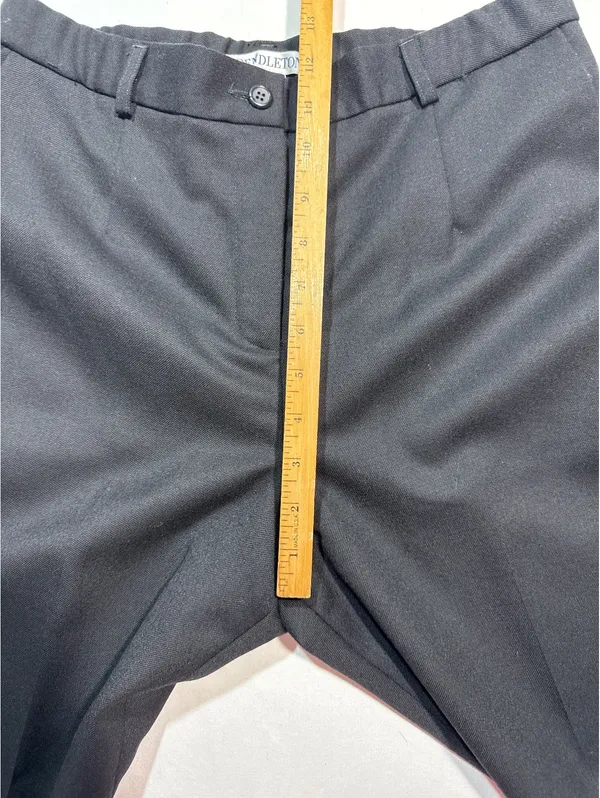 Pendleton Classic Black Virgin Wool Dress Pants Size 6 Made - Image 6