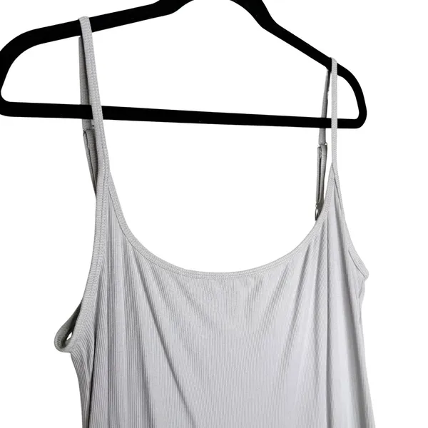 Wild Fable Ribbed Maxi Slip Dress Size XXL Gray Capsule Party Dinner Date Summer - Image 3